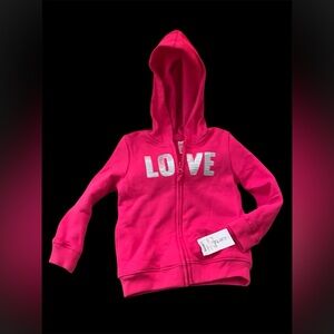 Carter’s Girls LOVE Zip Fashion Hoodie Jacket